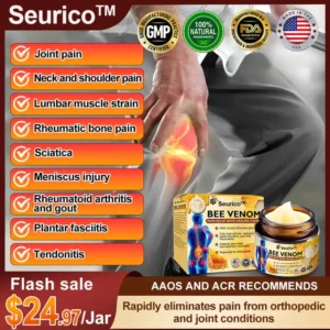 Seurico™ Bee Venom Joint and Bone Arthritis Therapy Cream