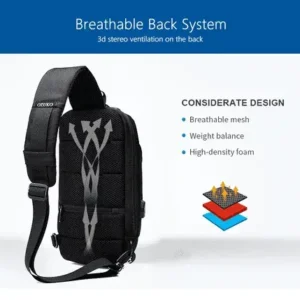 USB Anti-Theft Sling Backpack